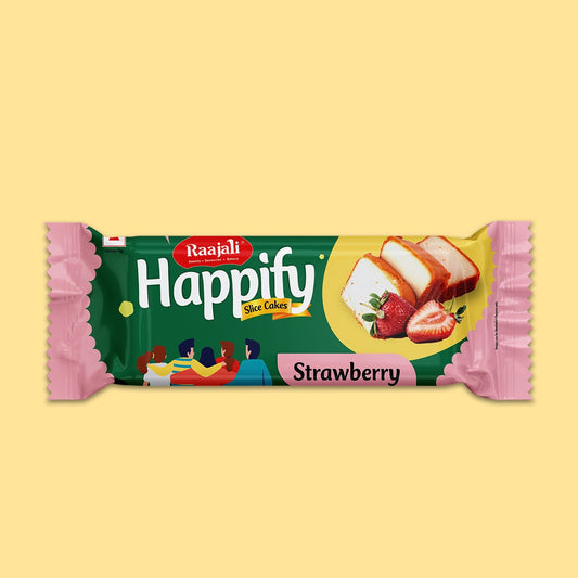 Raajali -  HAPPIFY SLICED STRAWBERRY CAKE (50G PER PACK)