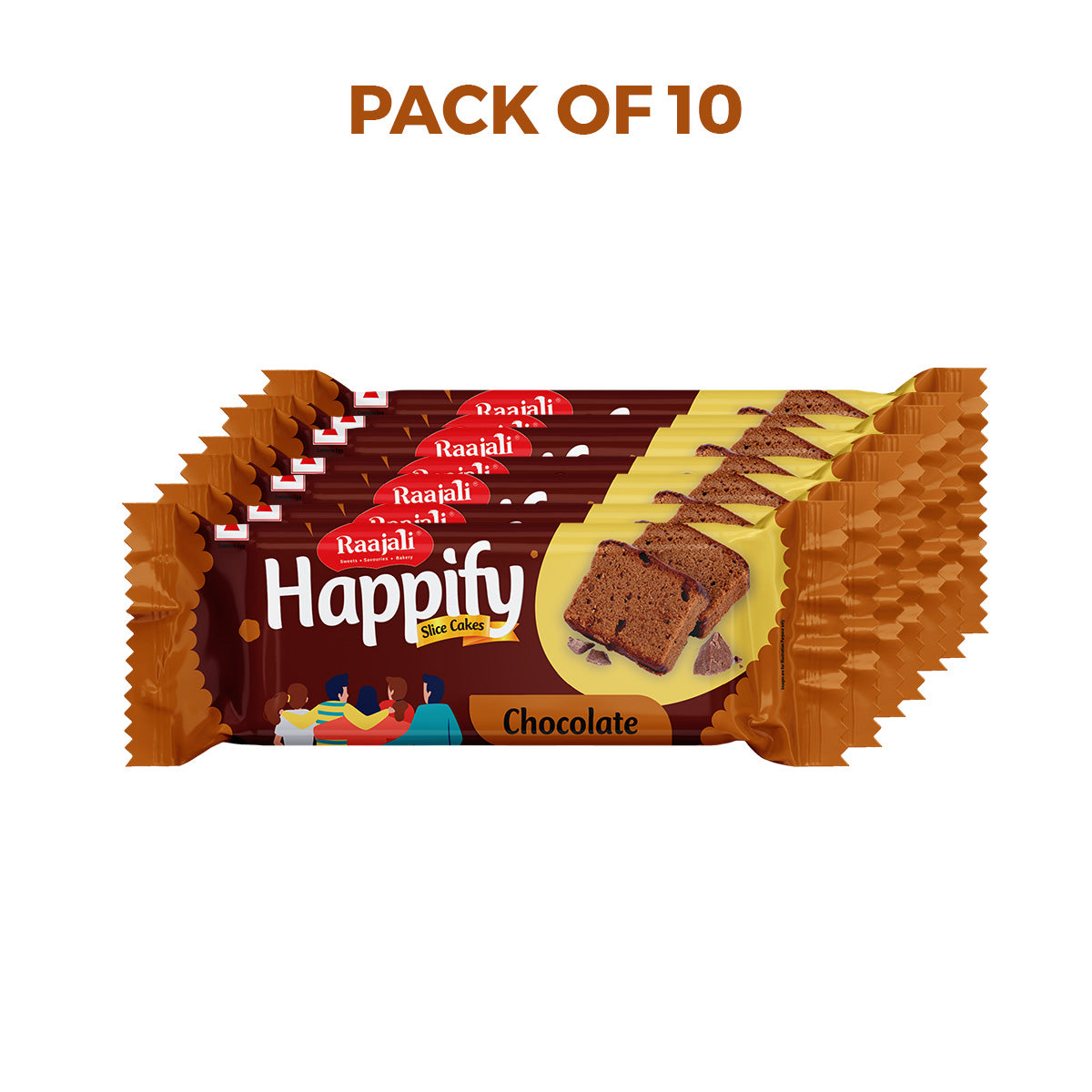 Raajali - HAPPIFY SLICED CHOCOLATE CAKE (50G PER PACK)