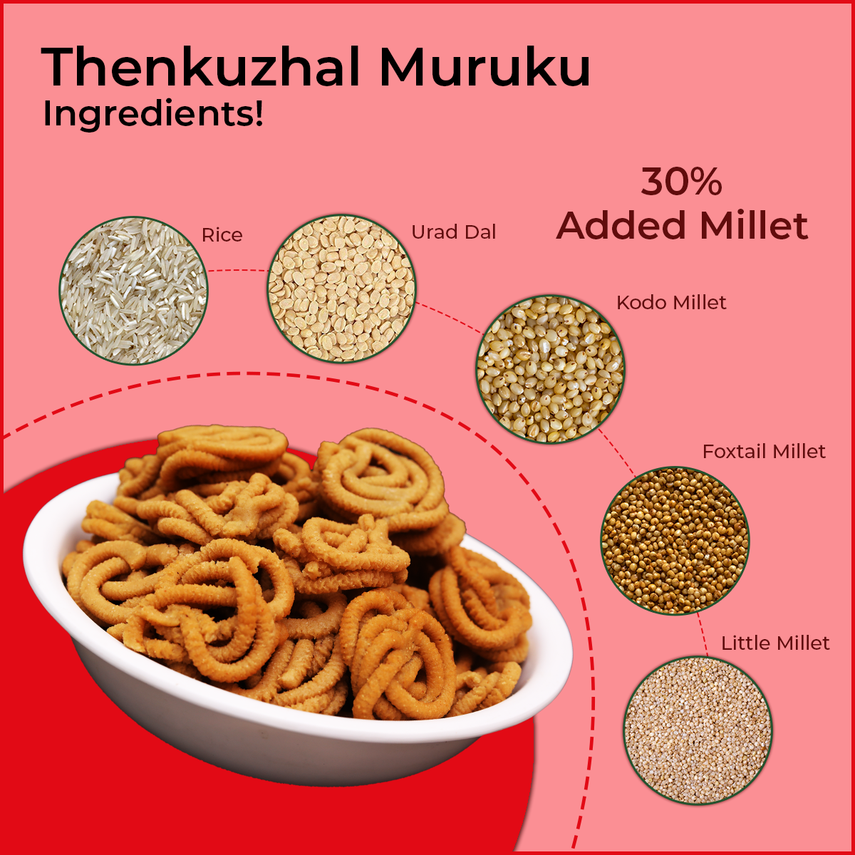 MILLET THENKUZHAL MURUKKU -120g