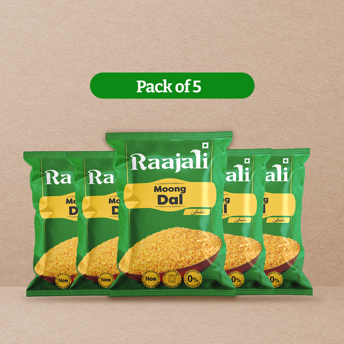 Raajali- MOONG DAL (150G per pack)