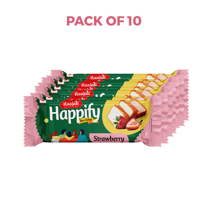 Raajali -  HAPPIFY SLICED STRAWBERRY CAKE (50G PER PACK)